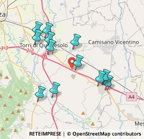 Mappa E70, 36040 Torri di Quartesolo VI, Italia (3.64167)