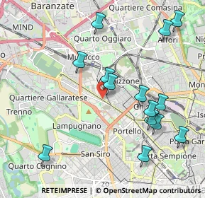 Mappa A domiclio milano e provincia, 20151 Milano MI, Italia (2.20357)