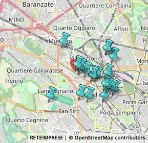 Mappa A domiclio milano e provincia, 20151 Milano MI, Italia (1.477)