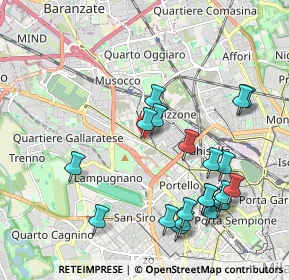 Mappa A domiclio milano e provincia, 20151 Milano MI, Italia (2.2135)