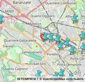 Mappa A domiclio milano e provincia, 20151 Milano MI, Italia (2.79929)