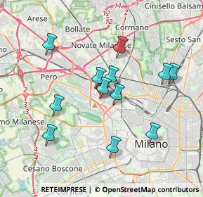 Mappa A domiclio milano e provincia, 20151 Milano MI, Italia (3.39333)