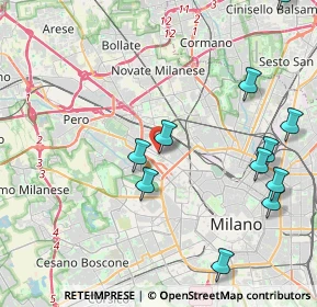 Mappa A domiclio milano e provincia, 20151 Milano MI, Italia (5.12667)