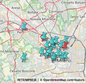 Mappa A domiclio milano e provincia, 20151 Milano MI, Italia (3.28632)
