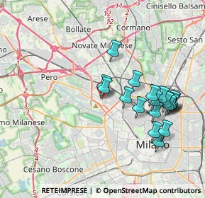 Mappa A domiclio milano e provincia, 20151 Milano MI, Italia (3.80579)