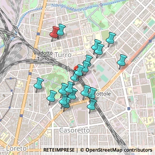 Mappa Via Privata Bassano del Grappa, 20127 Milano MI, Italia (0.3975)