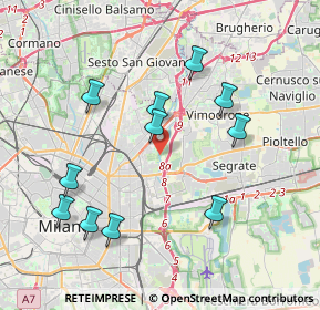 Mappa Viale Federico Garcia Lorca, 20134 Milano MI, Italia (3.93636)