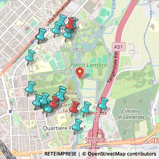 Mappa Viale Federico Garcia Lorca, 20134 Milano MI, Italia (0.61304)