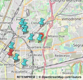 Mappa Viale Federico Garcia Lorca, 20134 Milano MI, Italia (2.23667)