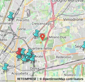 Mappa Viale Federico Garcia Lorca, 20134 Milano MI, Italia (2.7225)