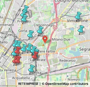 Mappa Viale Federico Garcia Lorca, 20134 Milano MI, Italia (2.4015)