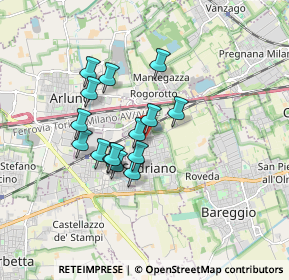 Mappa Via Giuseppe di Vittorio, 20018 Sedriano MI, Italia (1.34267)