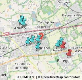 Mappa Sedriano, 20018 Sedriano MI, Italia (1.84833)