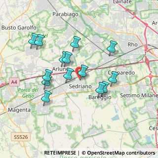 Mappa Sedriano, 20018 Sedriano MI, Italia (3.35643)