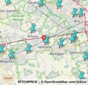 Mappa Sedriano, 20018 Sedriano MI, Italia (6.6205)