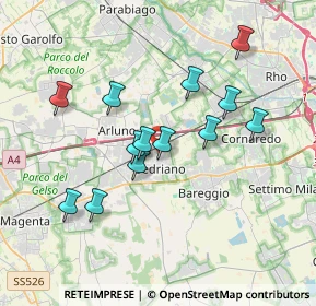 Mappa Sedriano, 20018 Sedriano MI, Italia (3.30385)