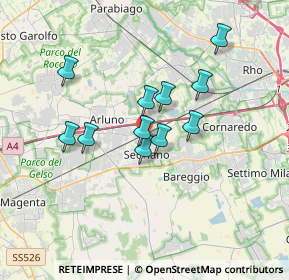 Mappa Sedriano, 20018 Sedriano MI, Italia (2.76545)