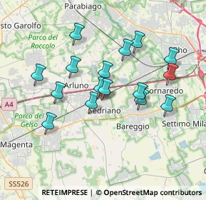 Mappa Via Giuseppe di Vittorio, 20018 Sedriano MI, Italia (3.28688)