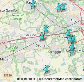 Mappa Via Giuseppe di Vittorio, 20018 Sedriano MI, Italia (4.77545)