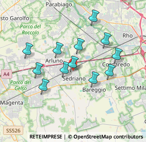 Mappa Via Giuseppe di Vittorio, 20018 Sedriano MI, Italia (3.27)