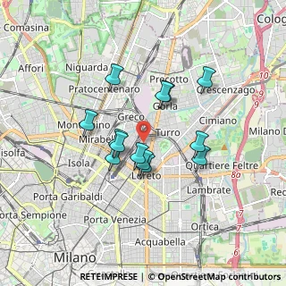 Mappa Via Martiri Oscuri, 20127 Milano MI, Italia (1.37769)