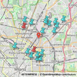 Mappa Via Martiri Oscuri, 20127 Milano MI, Italia (2.11158)