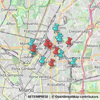 Mappa Via Martiri Oscuri, 20127 Milano MI, Italia (1.35385)