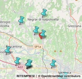 Mappa Via Casa Zamboni, 37024 Negrar VR, Italia (7.0525)