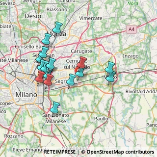 Mappa Via Cascina Castelletto, 20096 Pioltello MI, Italia (7.13167)