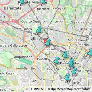 Mappa Generale Mac Mahon, 20100 Milano MI, Italia (2.87818)