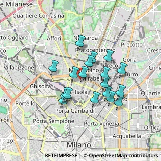 Mappa Via Francesco Nava, 20159 Milano MI, Italia (1.45526)