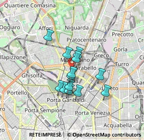 Mappa Via Francesco Nava, 20159 Milano MI, Italia (1.24538)