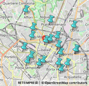 Mappa Via Francesco Nava, 20159 Milano MI, Italia (1.968)