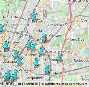 Mappa Via Leonardo Cambini, 20132 Milano MI, Italia (3.03105)