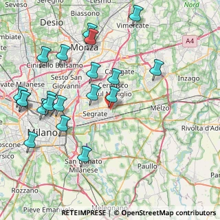 Mappa 20096 Pioltello MI, Italia (9.6415)