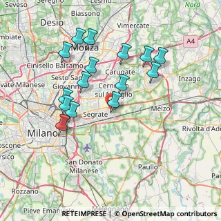 Mappa 20096 Pioltello MI, Italia (7.25333)