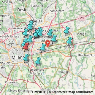 Mappa 20096 Pioltello MI, Italia (6.6885)