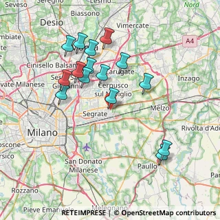 Mappa 20096 Pioltello MI, Italia (7.42667)