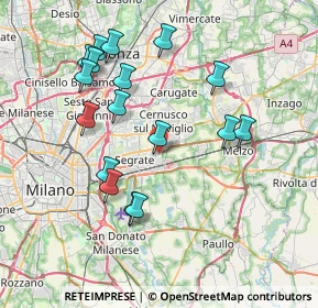 Mappa 20096 Pioltello MI, Italia (7.68882)