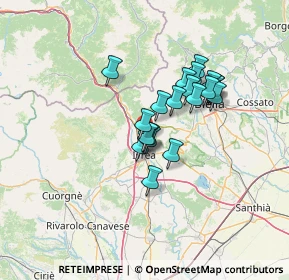 Mappa Regione Vauda, 10016 Montalto Dora TO, Italia (10.074)