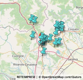 Mappa Regione Vigne, 10016 Montalto Dora TO, Italia (9.246)