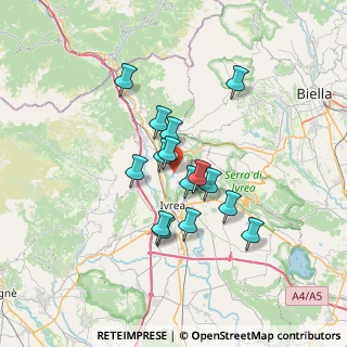 Mappa Regione Vauda, 10016 Montalto Dora TO, Italia (5.38467)