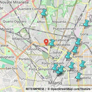 Mappa Via Vincenzo Lancetti, 20158 Milano MI, Italia (2.93231)