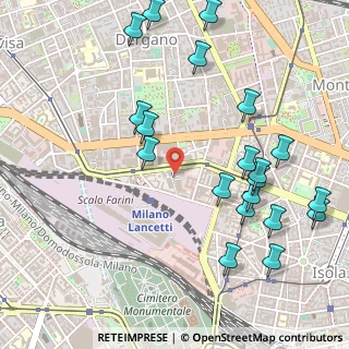 Mappa Via Vincenzo Lancetti, 20158 Milano MI, Italia (0.602)