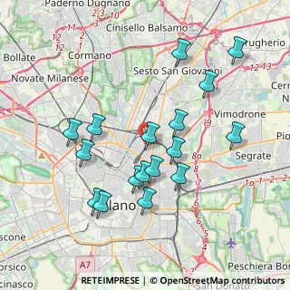Mappa Via Sammartini L.go S. Valentino, 20125 Milano MI, Italia (3.72235)