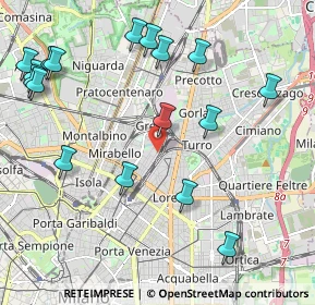 Mappa Via Sammartini L.go S. Valentino, 20125 Milano MI, Italia (2.50882)