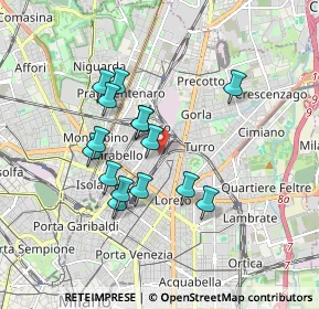Mappa Via Sammartini L.go S. Valentino, 20125 Milano MI, Italia (1.5)