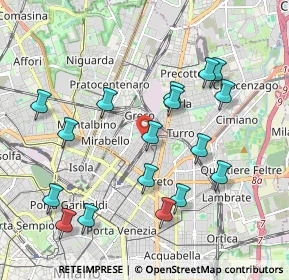 Mappa Via Sammartini L.go S. Valentino, 20125 Milano MI, Italia (2.05353)