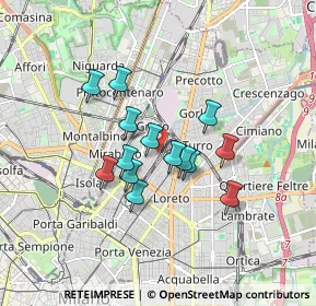 Mappa Via Sammartini L.go S. Valentino, 20125 Milano MI, Italia (1.29071)