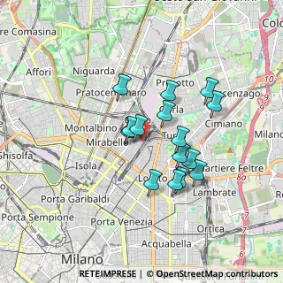 Mappa Via Sammartini L.go S. Valentino, 20125 Milano MI, Italia (1.38533)